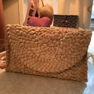 Straw Clutch Purse